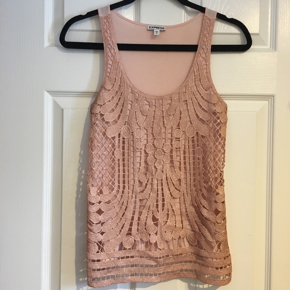 Express Shimmer Gatsby Tank